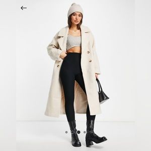 ASOS Design Oversized Boucle Coat